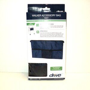 Drive Walker Accessory Bag Navy 16" x 9.5" #RTL10256NV Spacious Pockets NEW